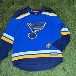 Men Hockey Jersey St Louis Blues Size 2XL Plain Fanatics Breakaway New With Tag